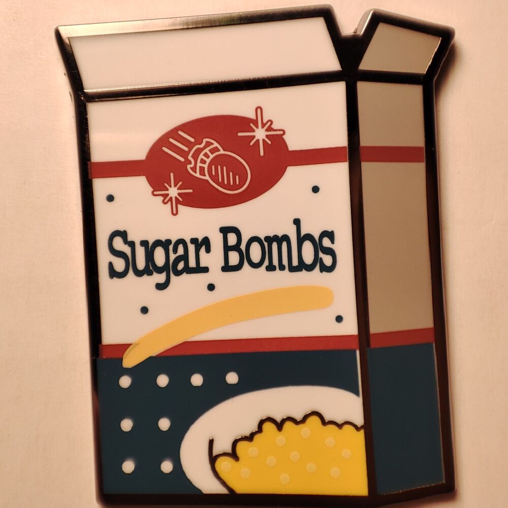 Fallout Sugar Bombs Cereal Enamel Pin Official Bethesda Collectible Badge Series